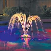 Vista 6 de Game Luces de piscina: 8 colores, 8 modos, fácil de instalar, control remoto, utiliza 3 pilas recargables AAA, para piscinas sobre el suelo