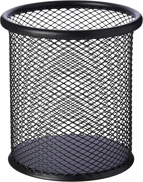 Q Connect Mesh Pen Pot - Black
