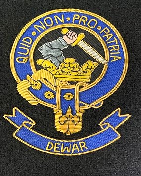 Dewar Scottish Clan Embroidered Blazer Crest