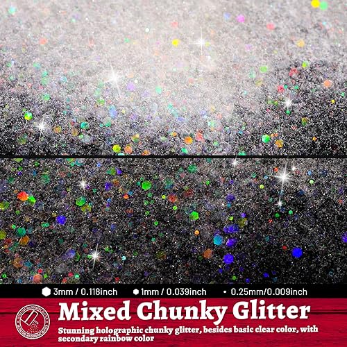 Vista 23 de LEOBRO Purpurina azul, 5.64 onzas / 5.64 onzas / 5.64 onzas / 5.64 onzas / 5.64 onzas / 5.64 onzas / 5.64 Azul pavo real láser