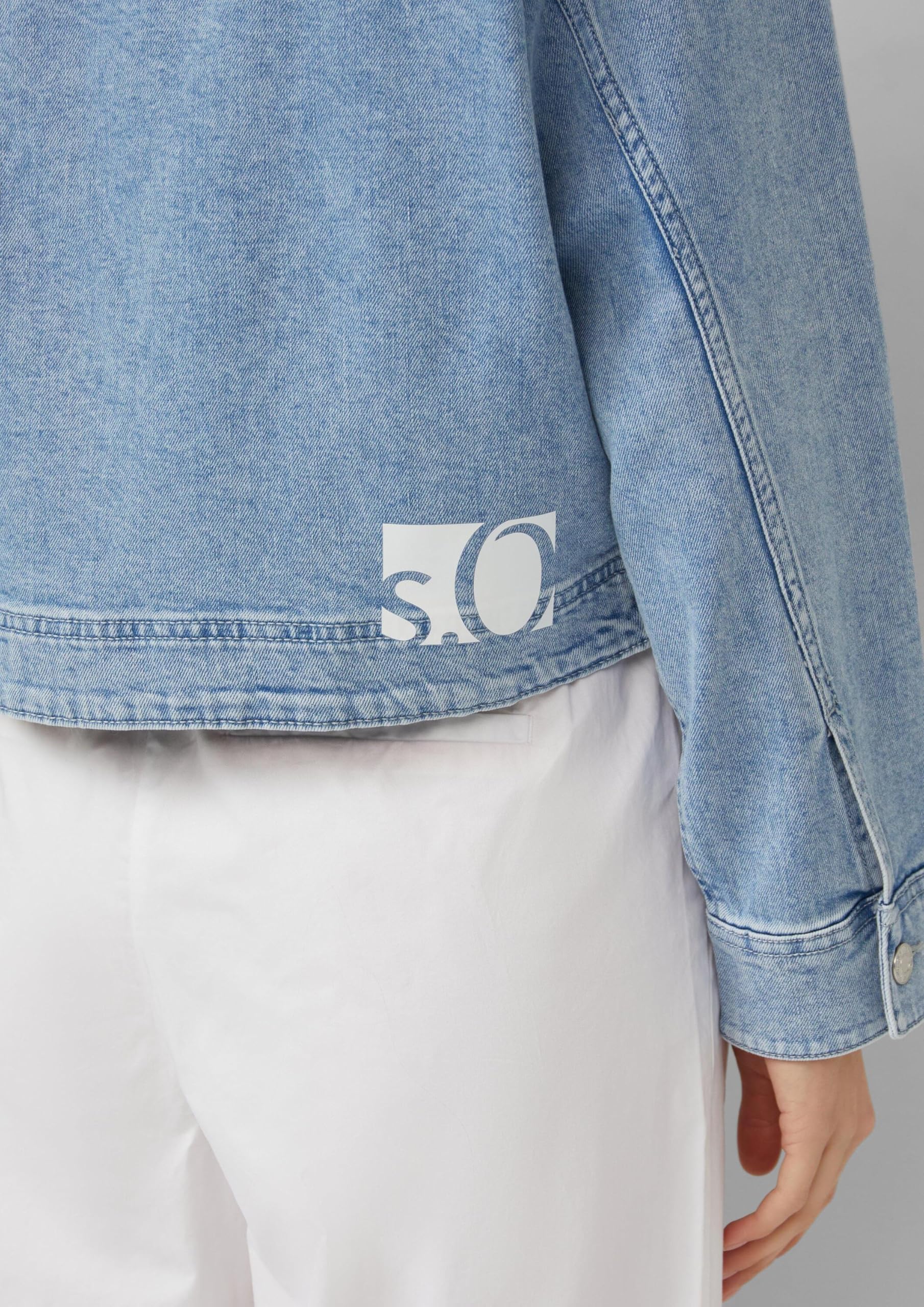 s.Oliver Denim-Jacke mit Kapuze im Relaxed Fit