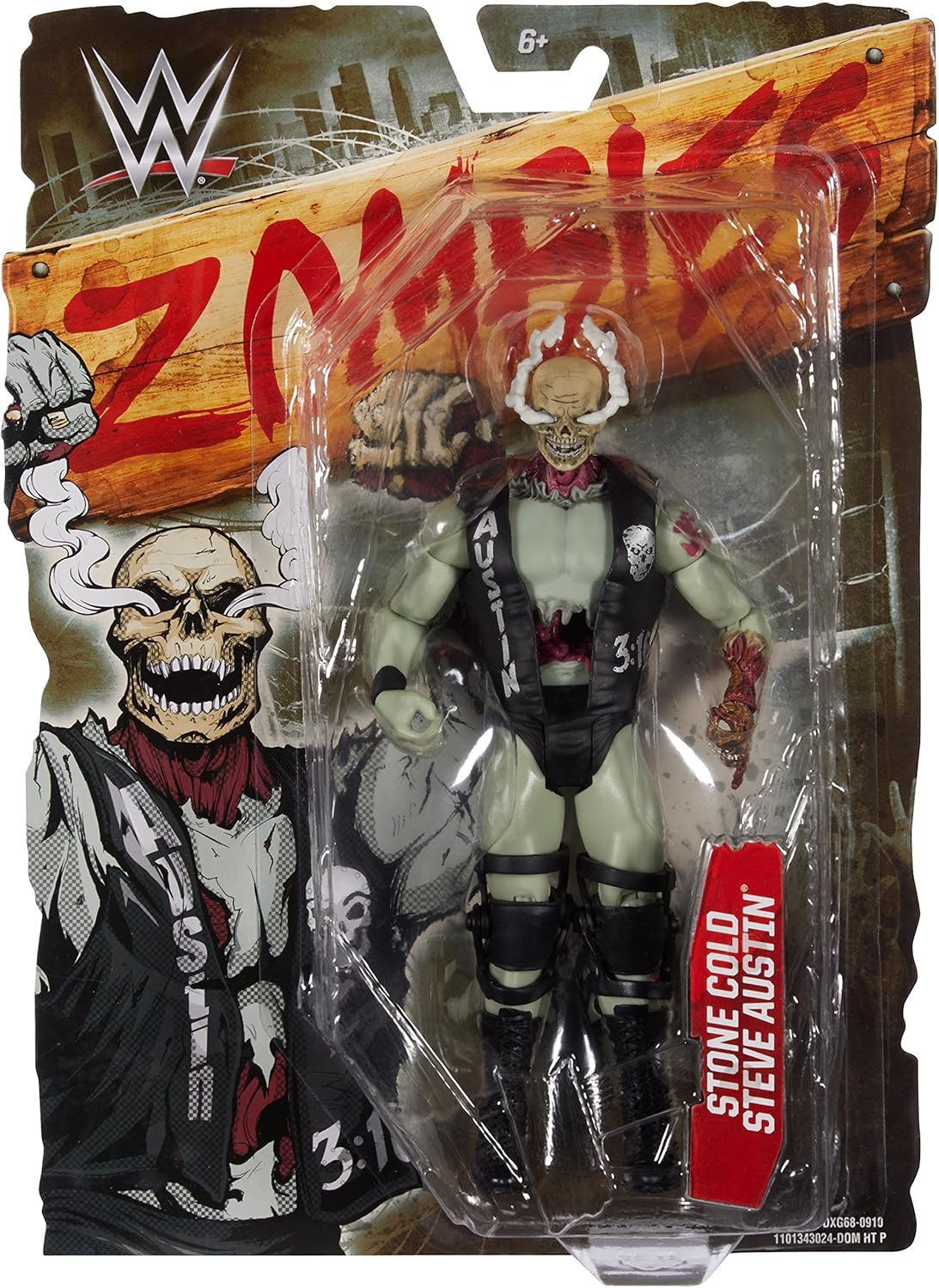 WWE ZOMBIES STONE COLD STEVE AUSTIN ACTION FIGURE