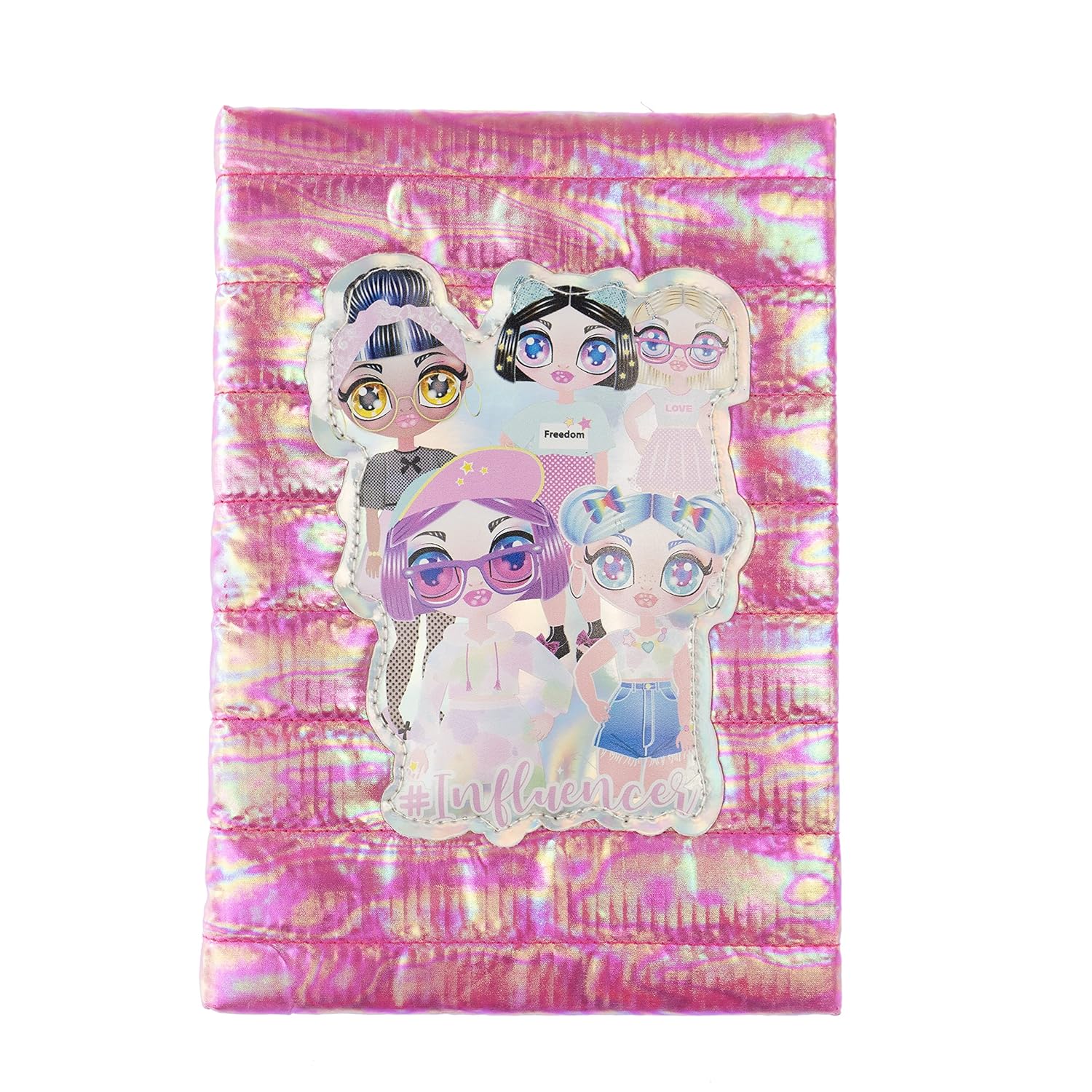 Nice Group - Influencer Fashion Book Magenta, Diary with Pen, Gems Stickers and Stickers - 92057
