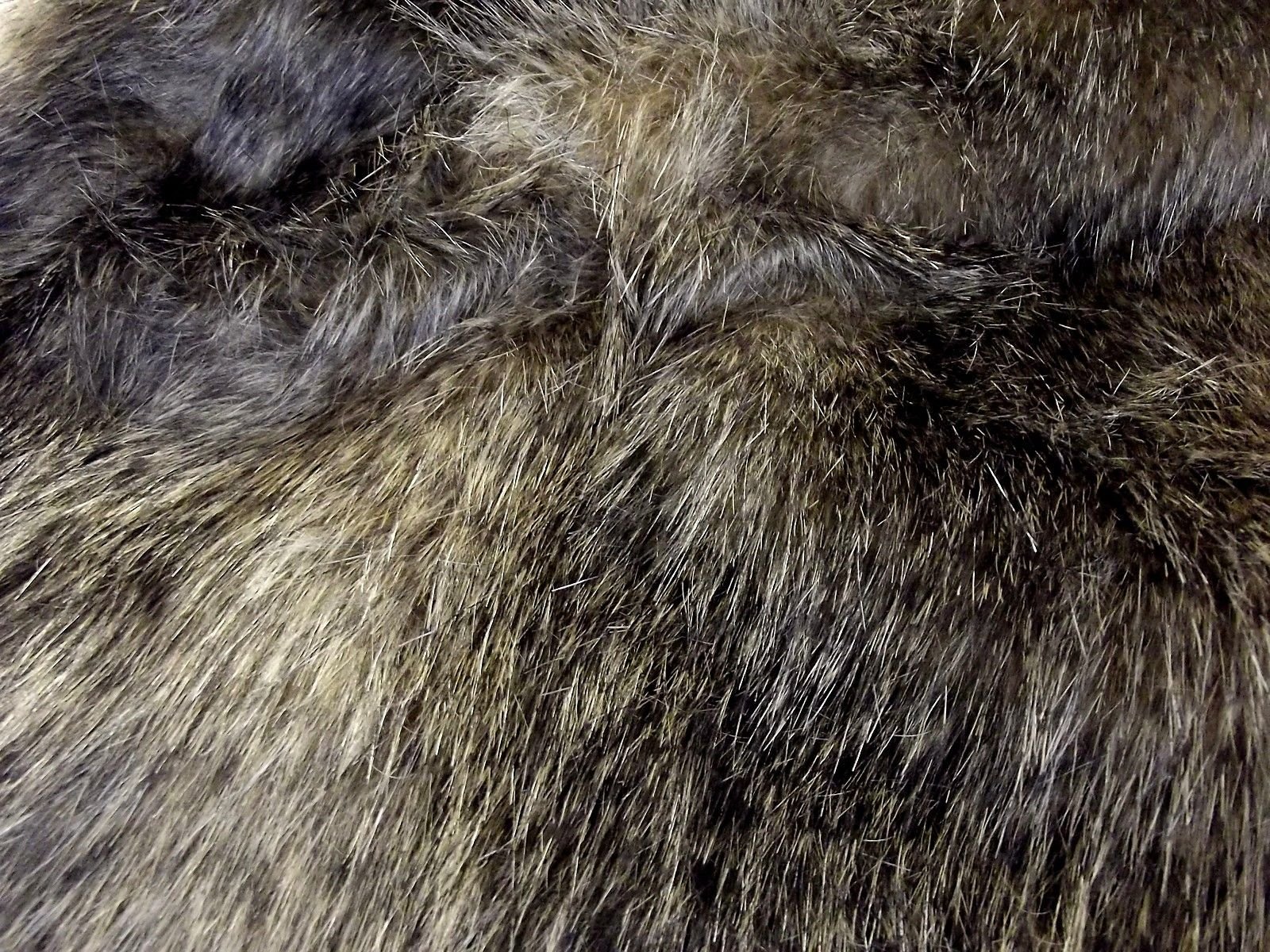 Super Luxury Faux Fur Fabric Material - New Raccoon, 1/4Mtr - 75cm x 50cm