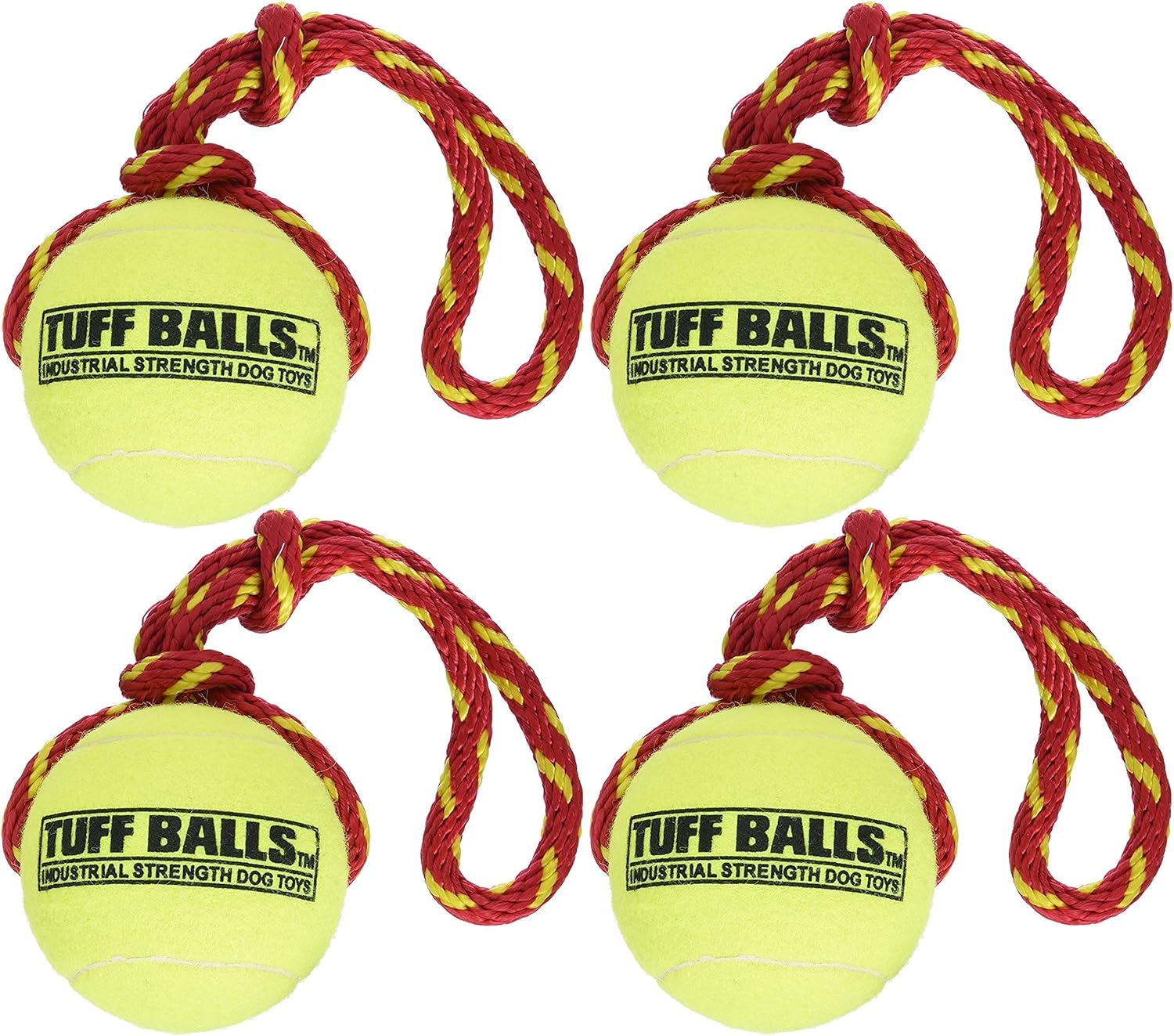 Pet Supplies Petsport Tuff Ball Fling Thing Dog Toy (4 Pack)4