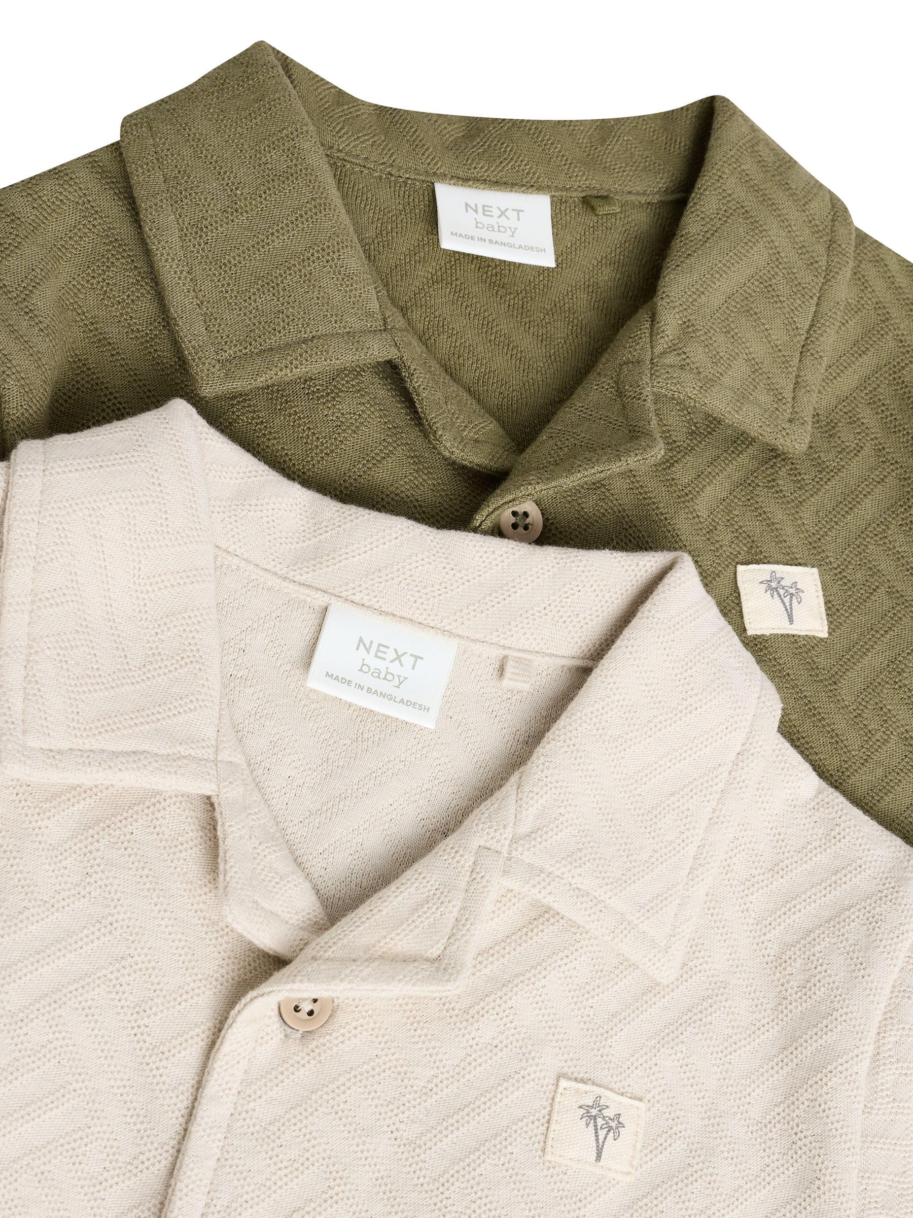 NEXT Bébé garçon Barboteuse texturées pour bébé, lot de 2