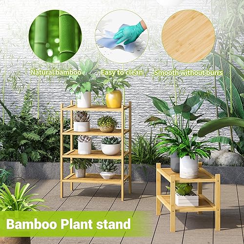 Miniatura 7 de BMOSU Zapatero pequeño de bambú de 2 niveles apilable de alta calidad, organizador de almacenamiento para pasillo, armario, sala de estar,