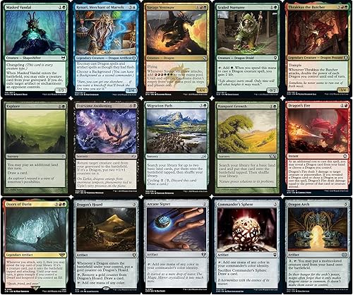 Miniatura 4 de Elite Commander Dragon Deck  5 colores  El Ur-Dragon  EDH cEDH  100 cartas  Magic Custom The Gathering Deck  Muy fuerte