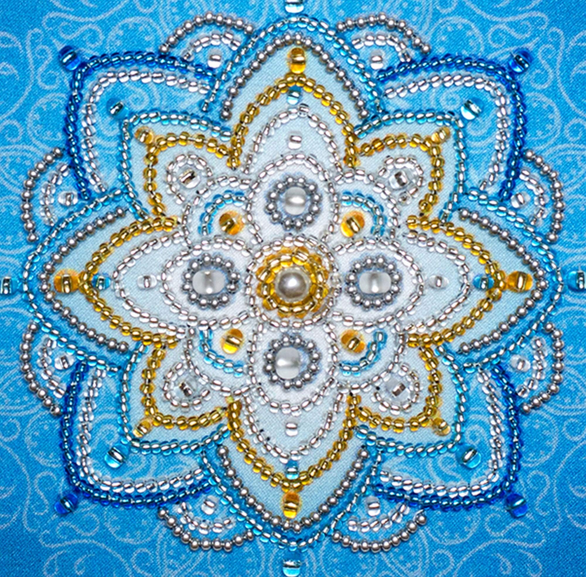 "Financial Independence" Mandala; Beads Embroidery kit; Contemporary Embroidery; Needlepoint; Handcraft; Tapestry kit; Needle Arts; Decor