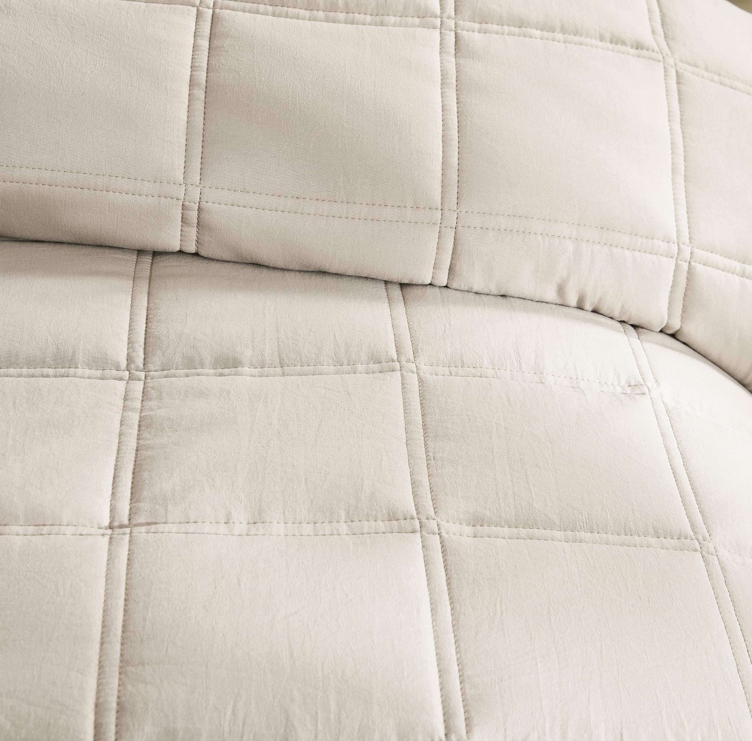 R.SHARE Copriletto Matrimoniale Estiva, Trapunta Matrimoniale Primaverile 300×270 cm Grano, Trapuntino Leggero Coperta Divano Letto Multiuso Mezza stagione, Microfibra Morbido Confortevole OEKO