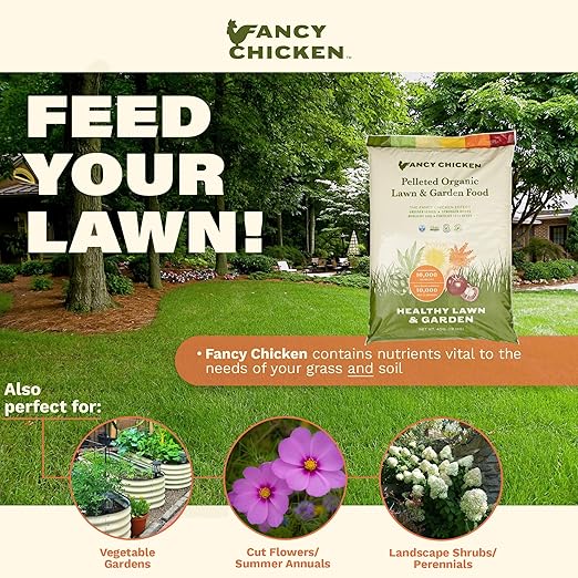 Fancy Chicken 40lb Abono Orgánico para Césped y Jardín, Estiércol de Ave miniatura 2