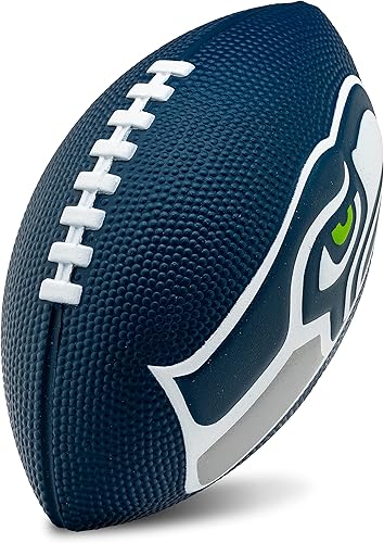 Miniatura 32 de Franklin Sports - Juego de fútbol juvenil de la NFL + bomba de aire, espuma suave de 8.5 pulgadas, mini fútbol juvenil con 8 equipos a elección +