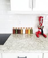 Vista 2 de Nakpunar 8 frascos de especias de vidrio con corcho - 6 oz