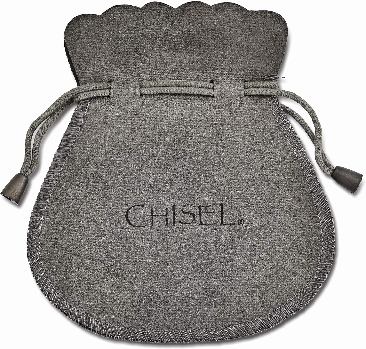 Chisel Stainless Steel Polished Claddagh Hoop Earrings in Stainless Steel