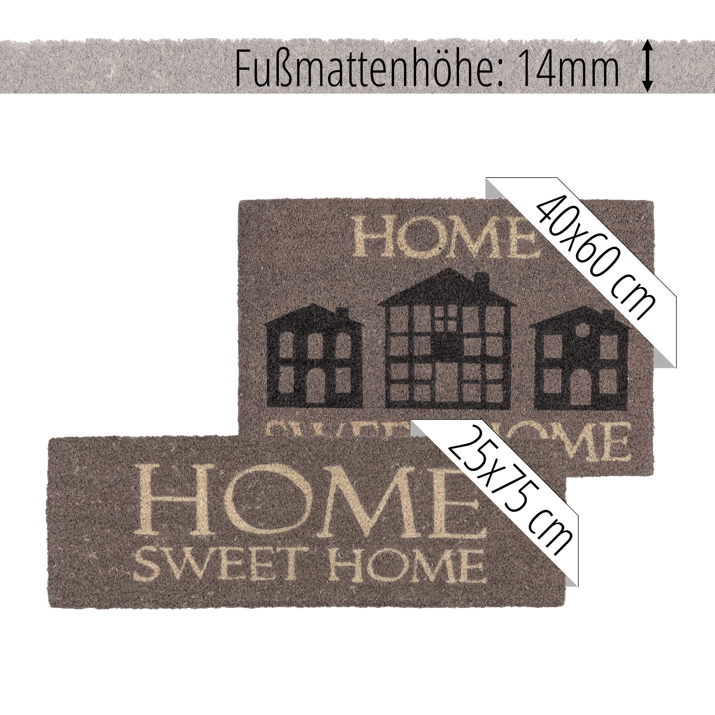 Zerbino Interno Astra Grigio 25x60 Cm - Antisdrucciolo, Cattura Sporco, Idrorepellente E Antistatico Per Casa - Foto 3