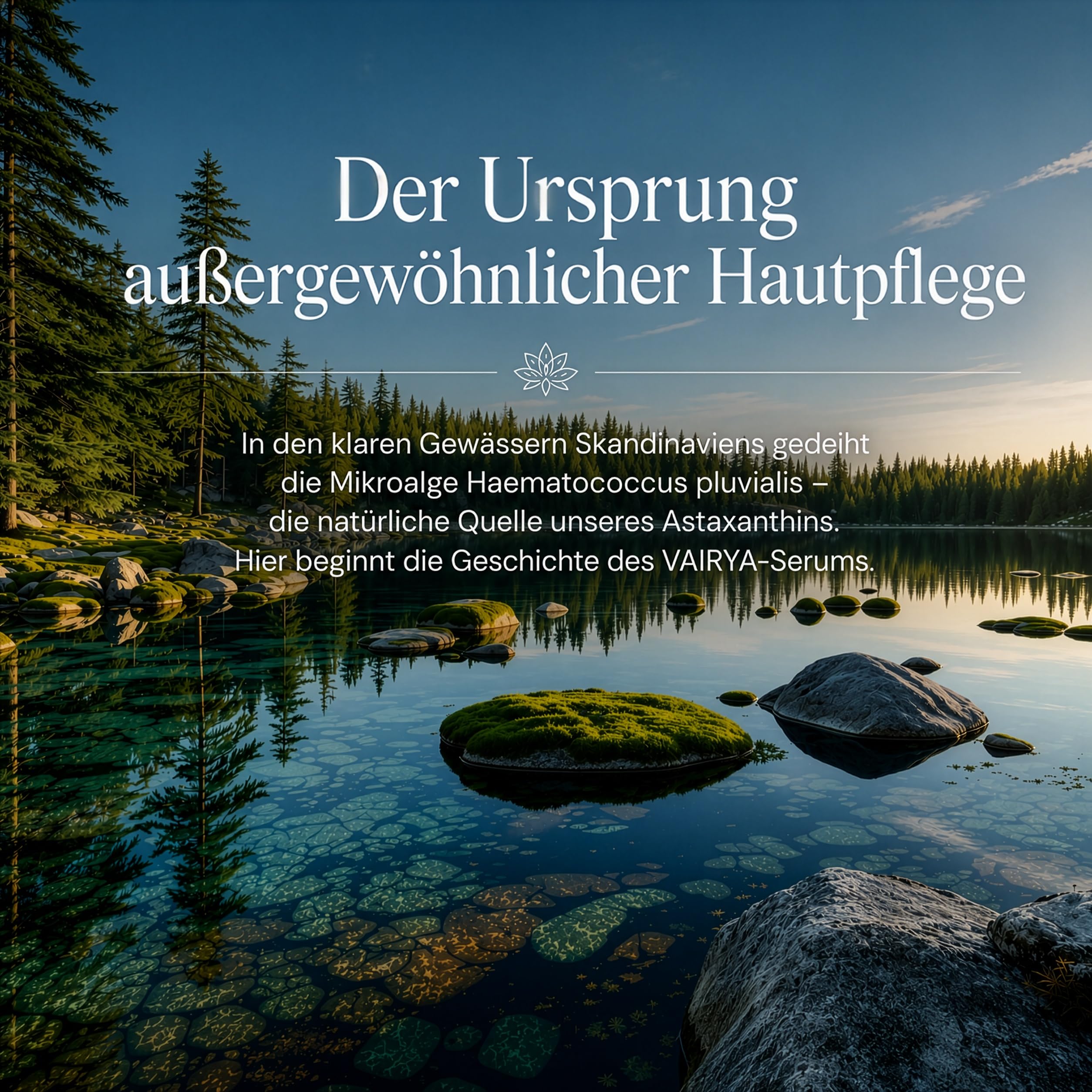 Astaxanthin Gesichtsserum 30 ml – Retinolfreies Anti-Aging Serum mit natürlichem Astaxanthin aus Mikroalgen, japanischen Pflanzenextrakten & Grüntee – Entwickelt in Deutschland | VAIRYA