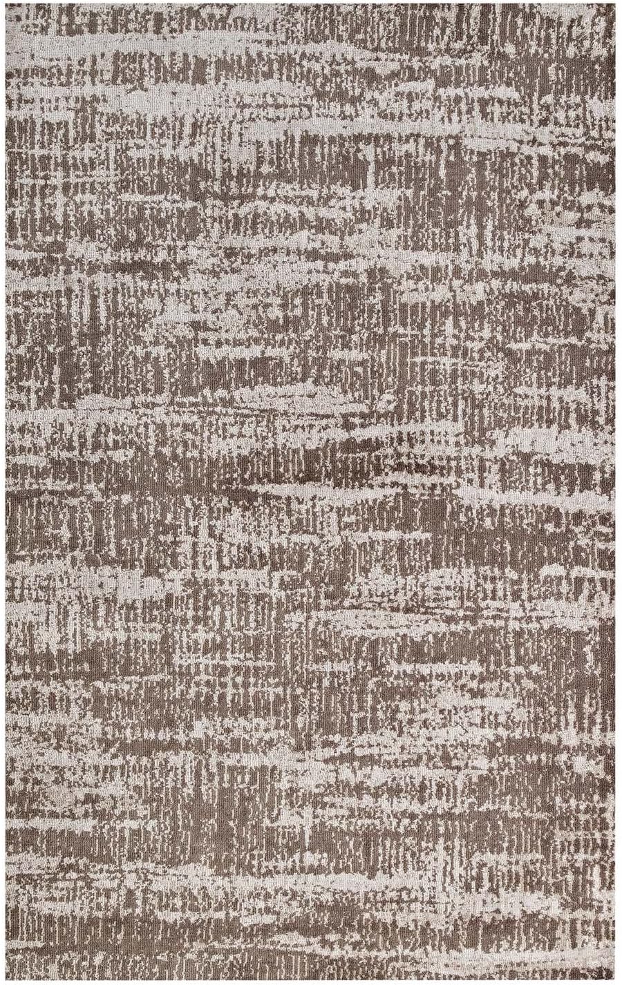 Modway Darja Distressed Rustic Modern 8x10 Area Rug In Light and Dark Tan