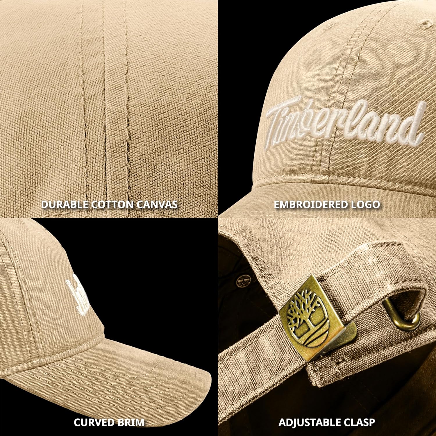 Timberland Mens Midland Beach Baseball Cap, Soft Cotton, Adjustable, Lightweight - Image 6