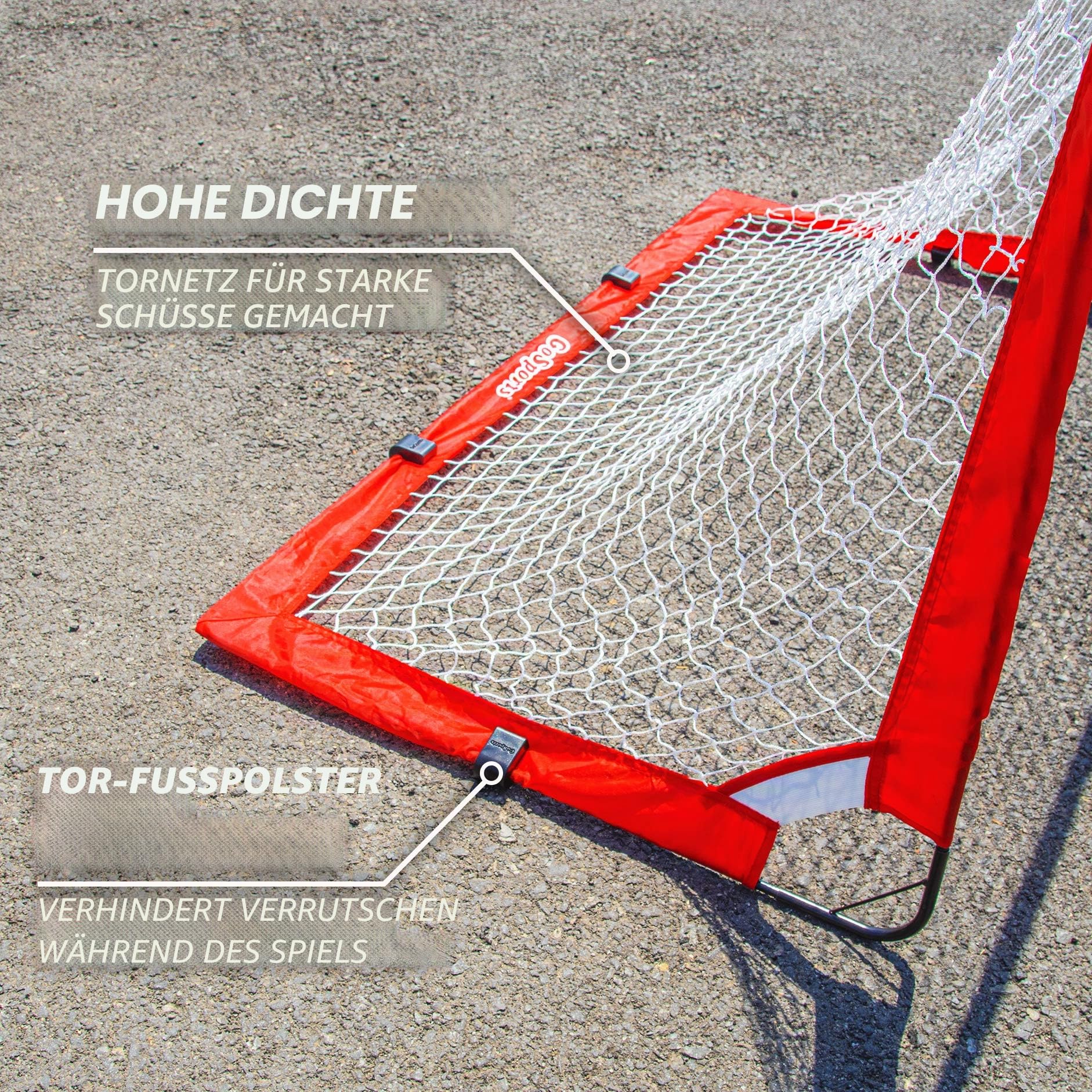 GoSports Straßenhockey, wählen Sie zwischen Straßenhockey-Torset mit Schlägern oder Straßenhockeyschlägern (2er-Pack)