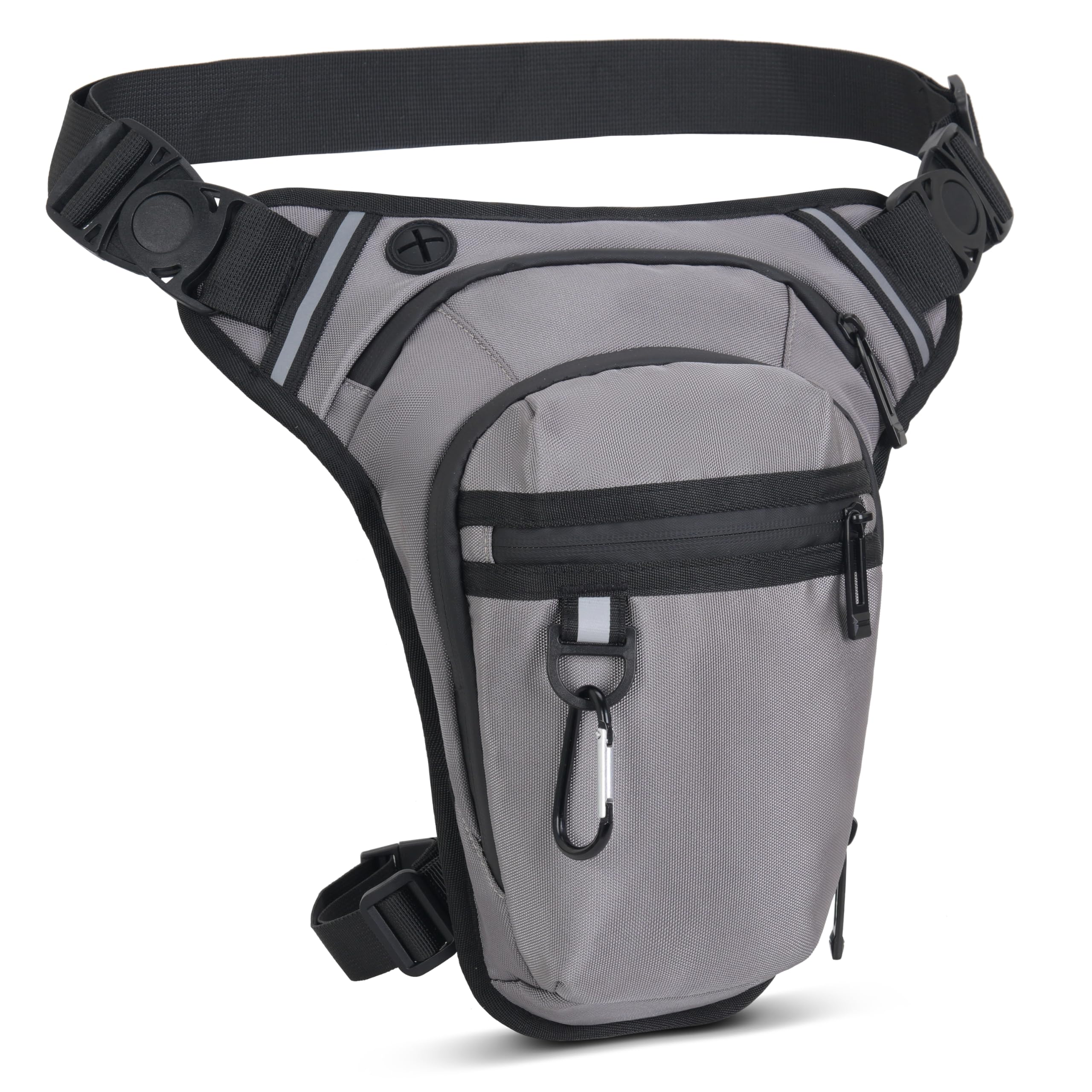 AIRCBC Beintasche Motorrad für Herren Damen Wasserdicht Sport Oberschenkeltasche mit 1 Karabiner für Wandern Camping Klettern Reiten Radfahren