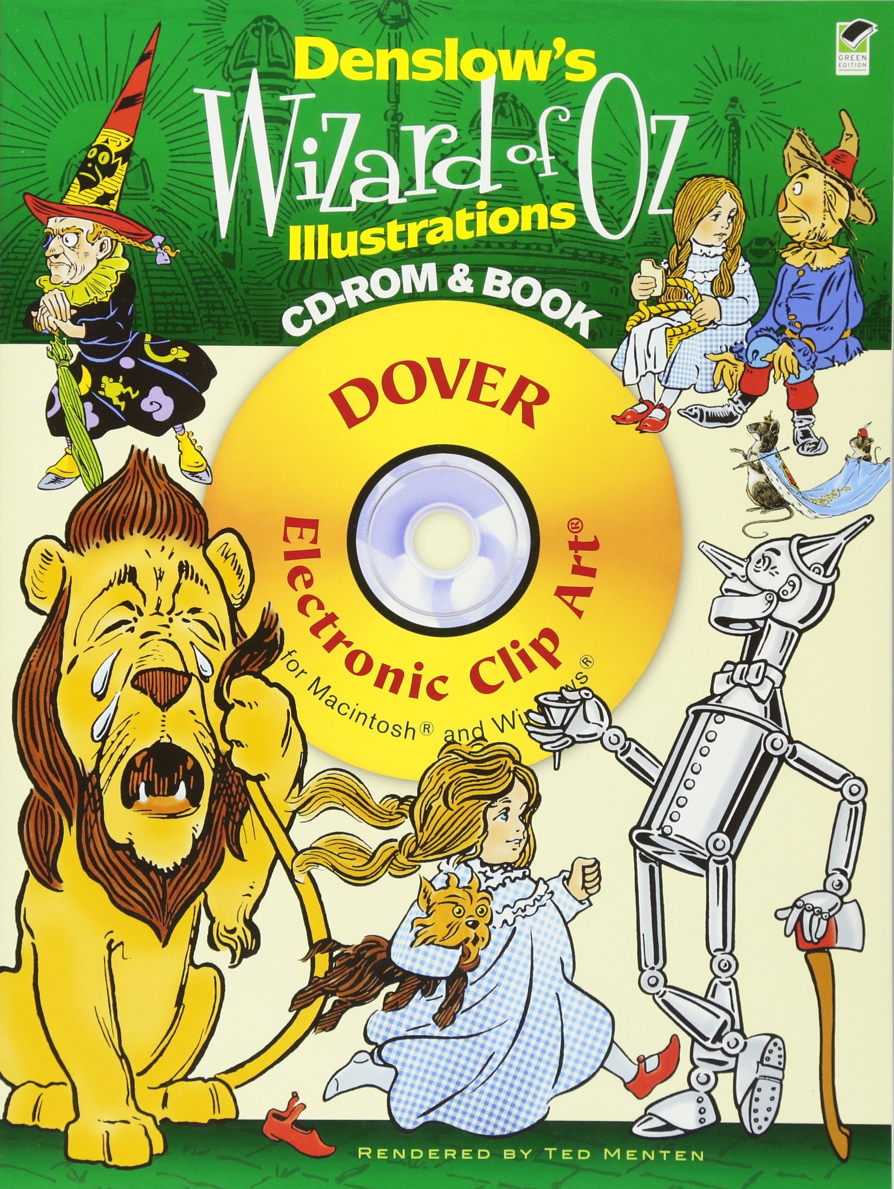 Denslow's Wizard of Oz Illustrations CD-ROM and Book (Dover Electronic Clip Art)