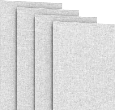 4-Panel Replacement Fabric, Room Darkening - Grey White