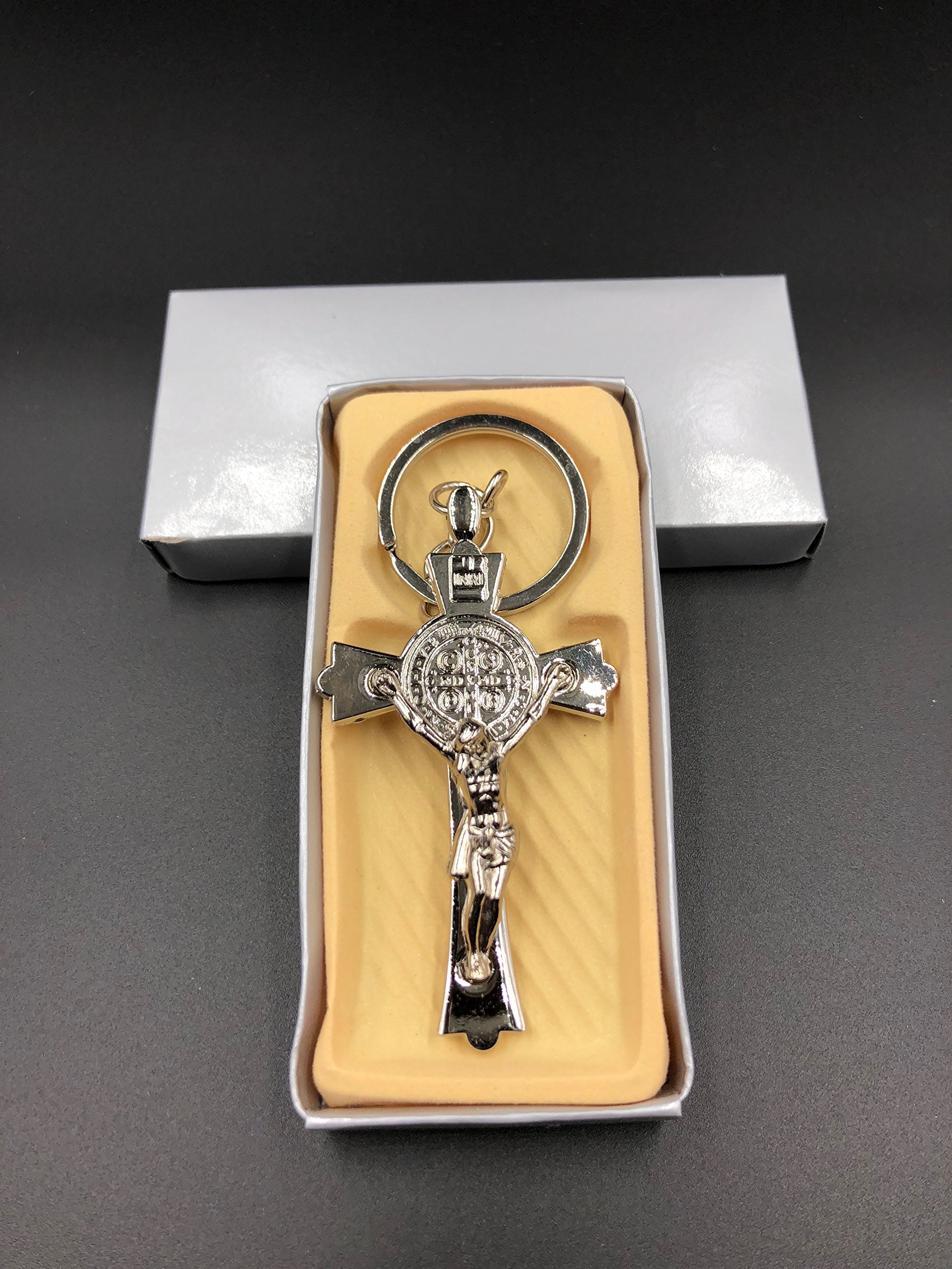 24 Pack Christian Cross Keychains, Bulk Religious Key Holders for First Communion, Easter