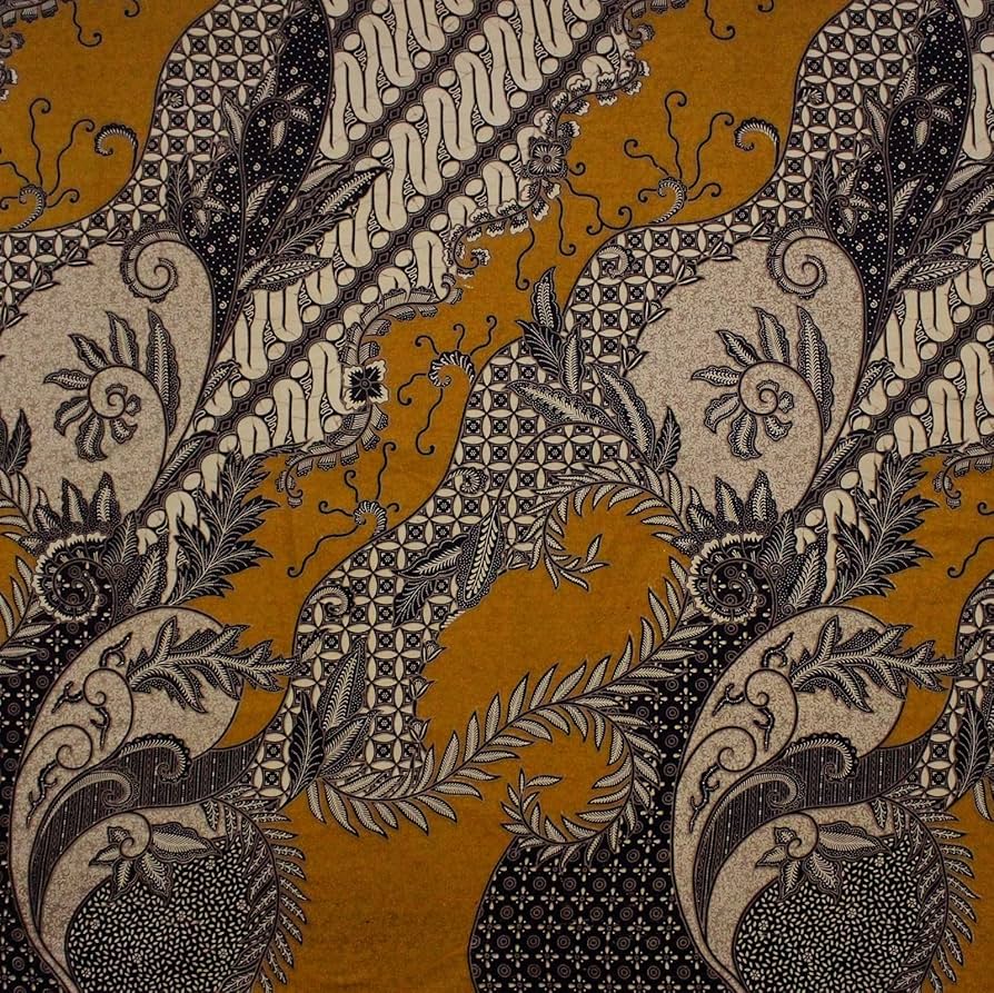 インドネシア　バティック布　本　FLOATING THREADS インドネシア バティック布 本 FLOATING THREADS インドネシア