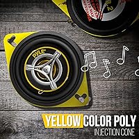 Vista 3 de Sistema de altavoces de coche de dos vías Pyle - Pro de 3.5 pulgadas 120 vatios 4 ohmios Tweeter medio componente de audio de sonido para estéreo