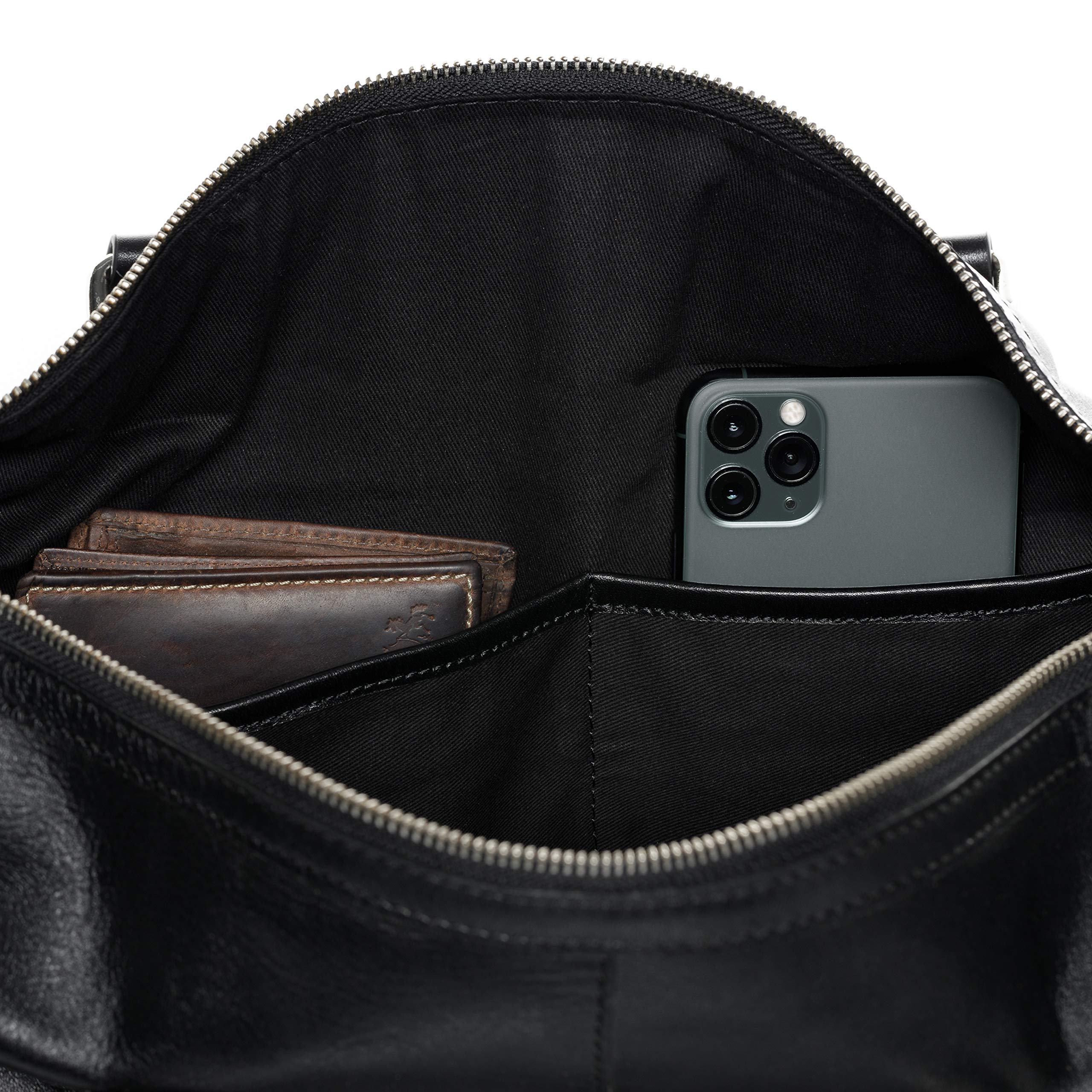 SID & VAIN Bolso de viaje grande cuero I Bolso de deporte fin de semana con funda extraíble para el portátil I Maletín viaje Weekender, Equipaje de mano cabina SEATTLE hecho a mano