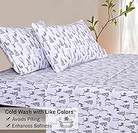 Vista 15 de RUVANTI Flannel Sheets Twin Size - 100% Cotton Double Brushed Twin Sheets Set, Deep Pockets 16 Inches, All Seasons Breathable & Extra Soft Bed Bali