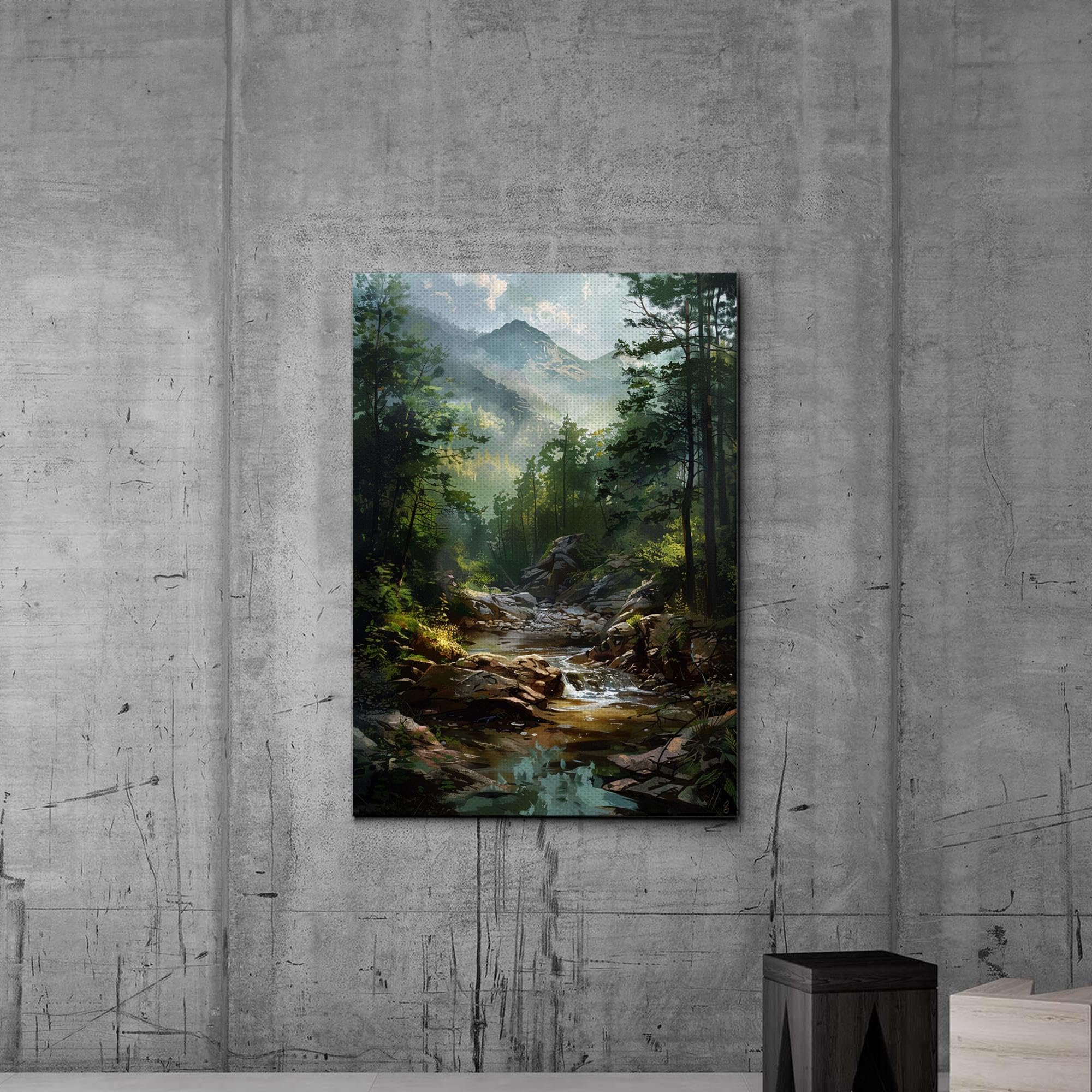 Amazon.com: Vintage Mountain Art, Vintage Art Print, Nature