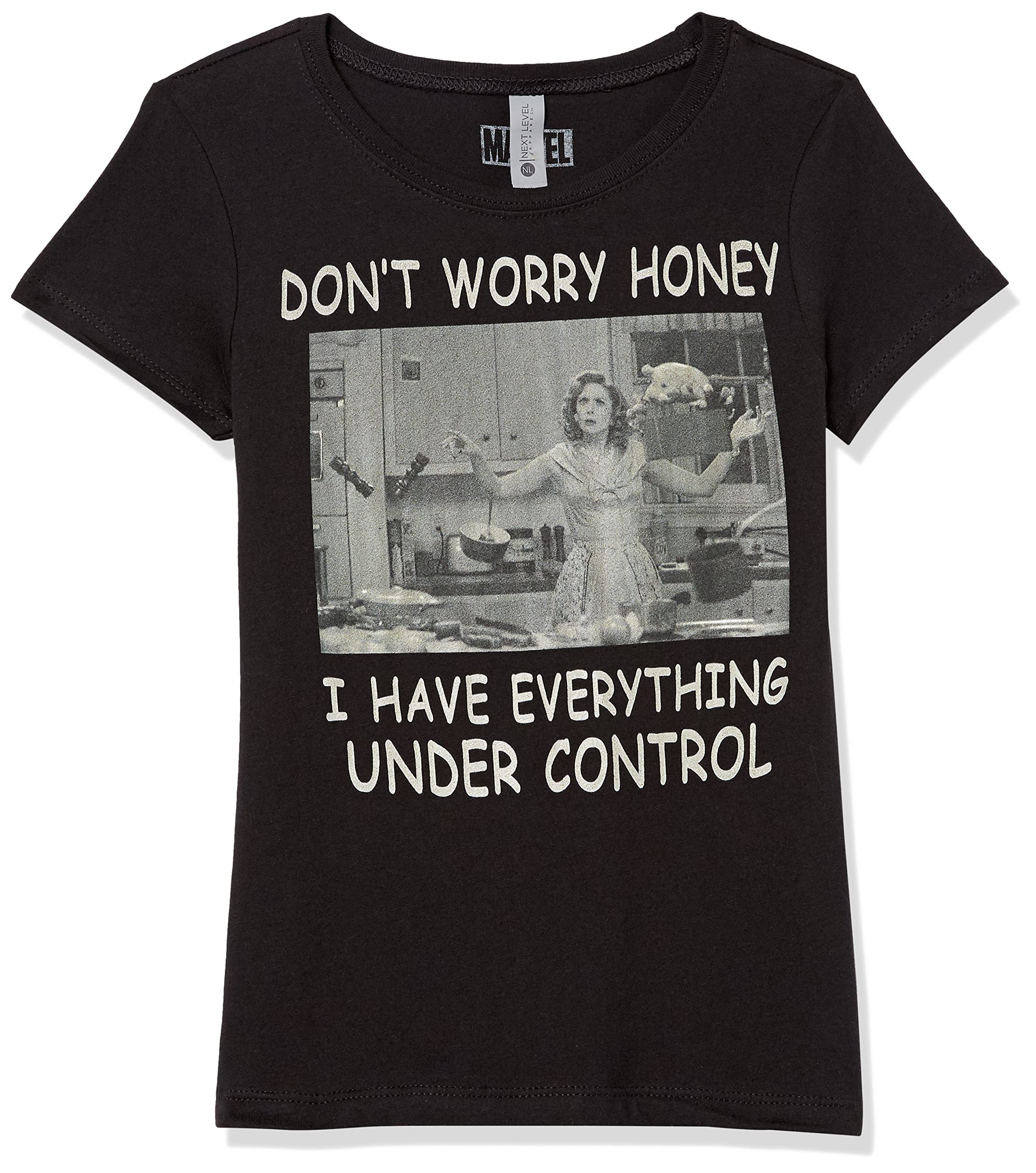 T-shirt Marvel Girl imprimé résistant Under Control noir taille S