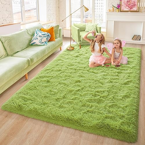 Miniatura 93 de Rostyle - Alfombras suaves y esponjosas para el dormitorio, sala de estar, alfombras peludas, alfombra de Navidad para niñas, niños, alfombras