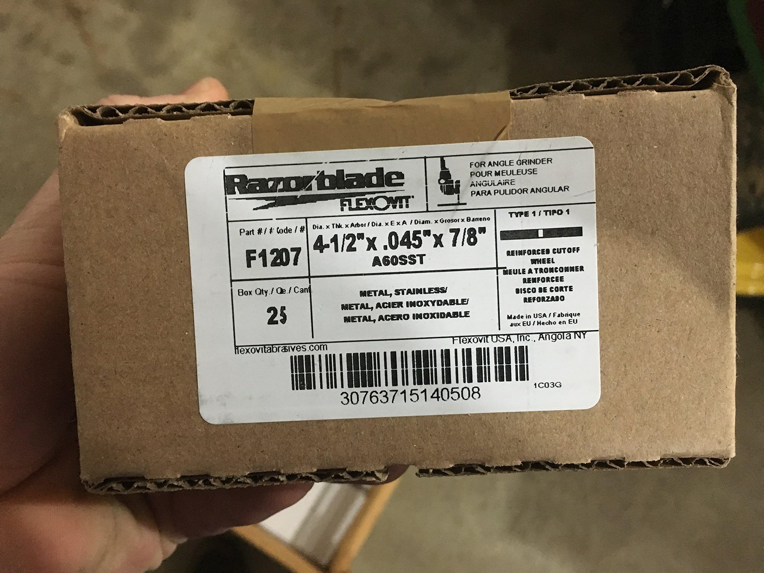 Reinforced Cutoff Wheel RAZORBLADE (F1707) (25/Each)