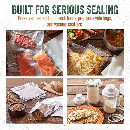 Miniatura 6 de LEM Productos MaxVac Pro - Sellador al vacío de cámara con 80 bolsas, panel de control digital, bomba sin mantenimiento, manguera externa, ideal