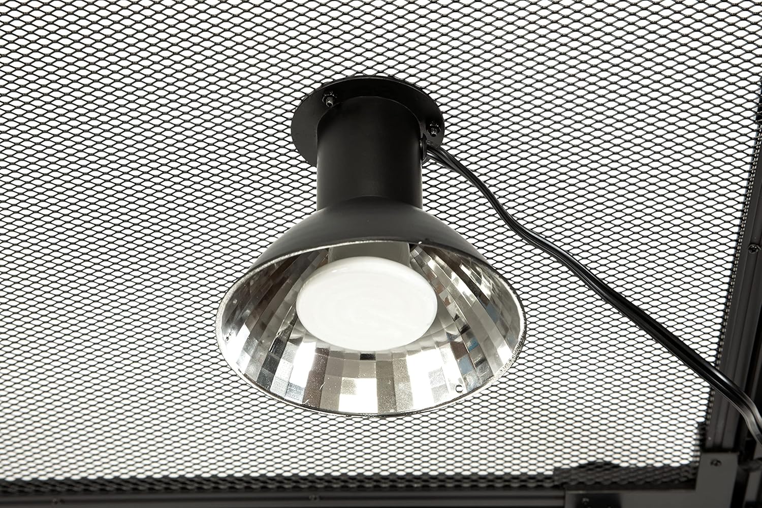 CAROLINACUSTOMCAGES Reptile Mini-Ceramic Heat Emitter Dome Fixture with 54" AC Cord and Switch