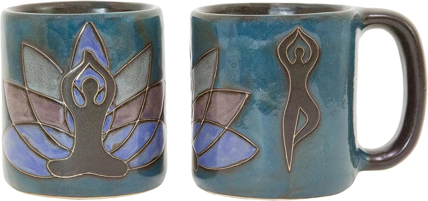 Mara Stoneware 16 oz. Yoga Mugs (Set of 2)