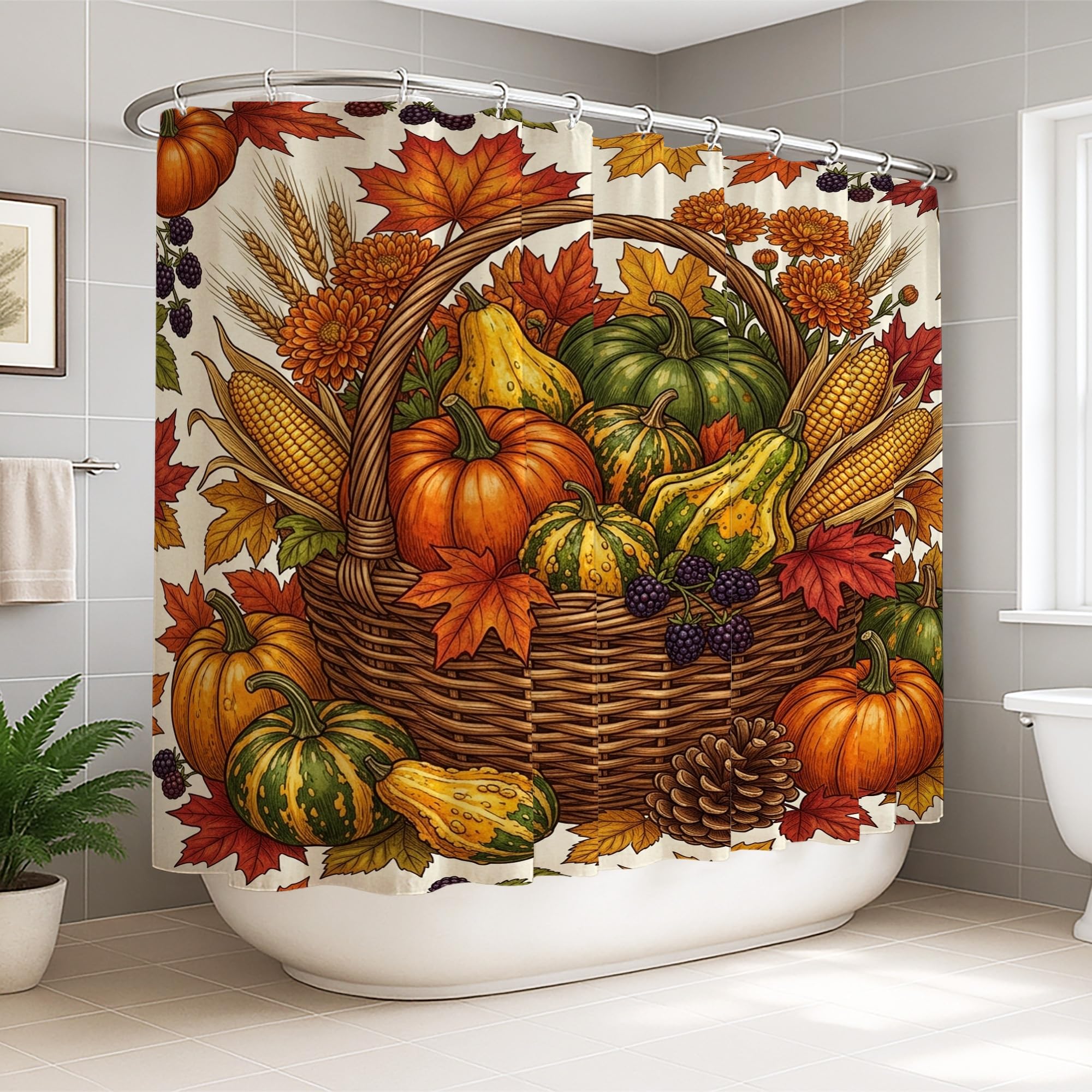 Rideau de douche extra large anti-éclaboussures 274x183 cm pour grande baignoire et dortoir