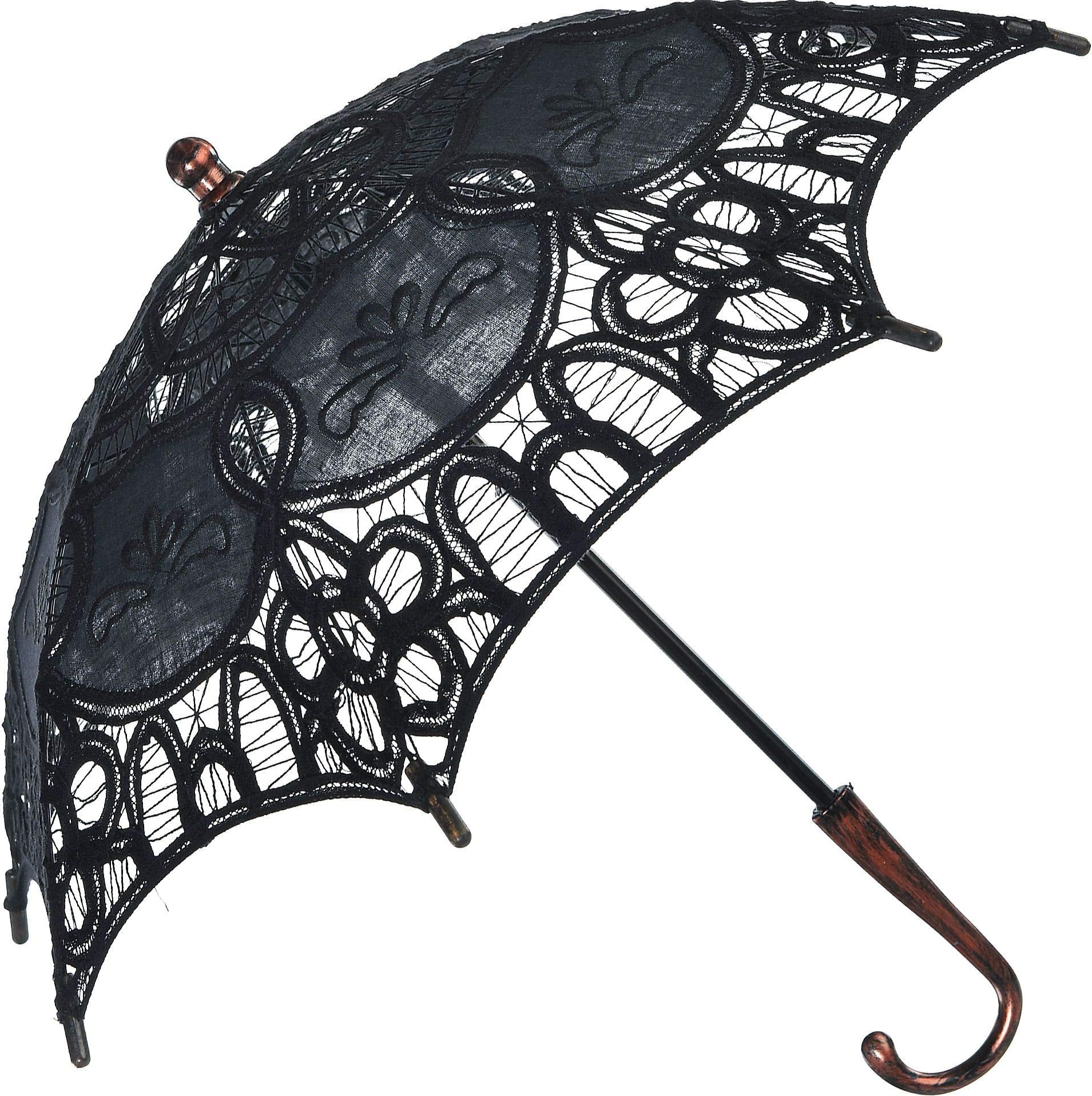 Steampunk Parasol Umbrella - 17 1/2" x 23", Brown - 1 Pc.