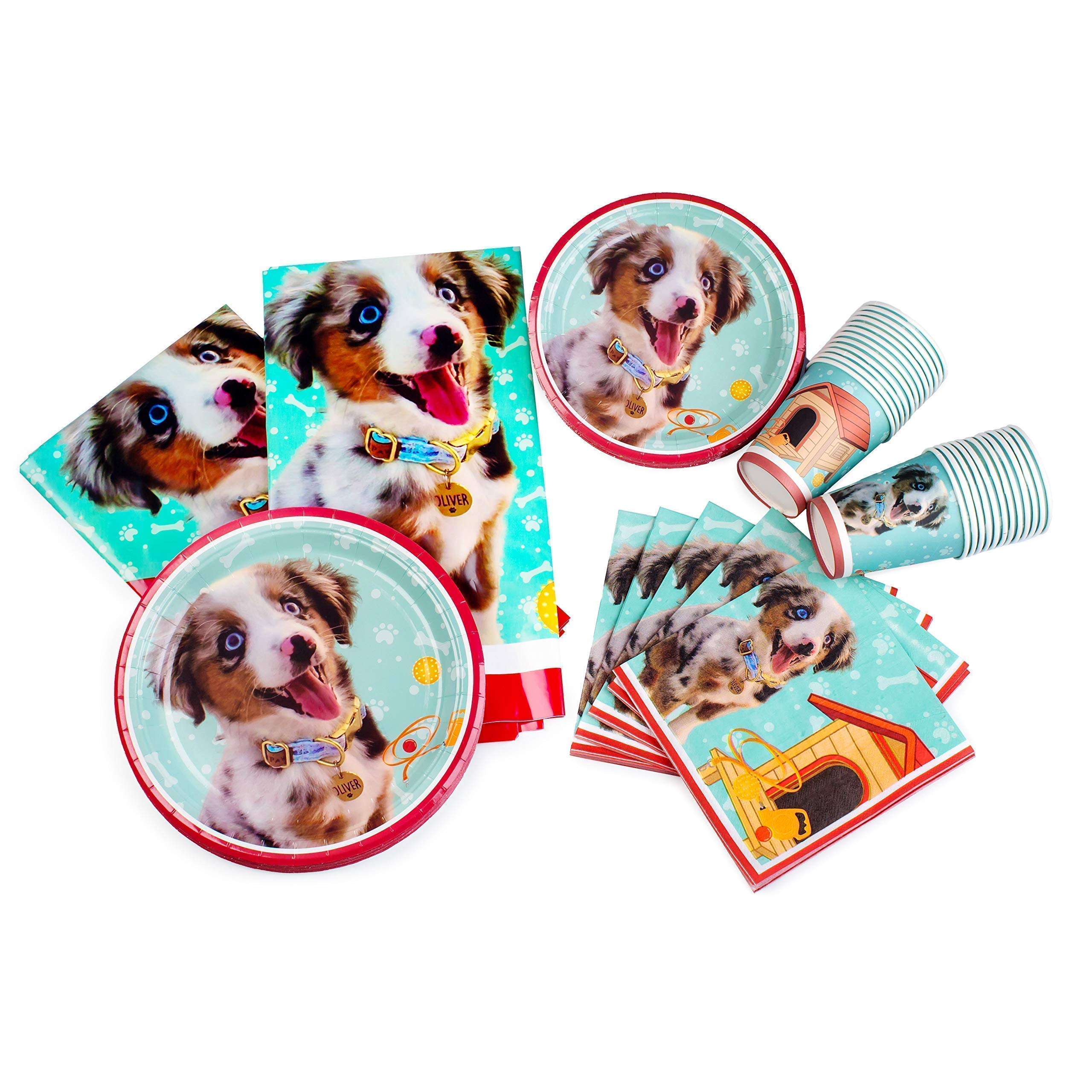Buy Puppy Birthday Party Supplies for Kids (24Count) Mini Aussie