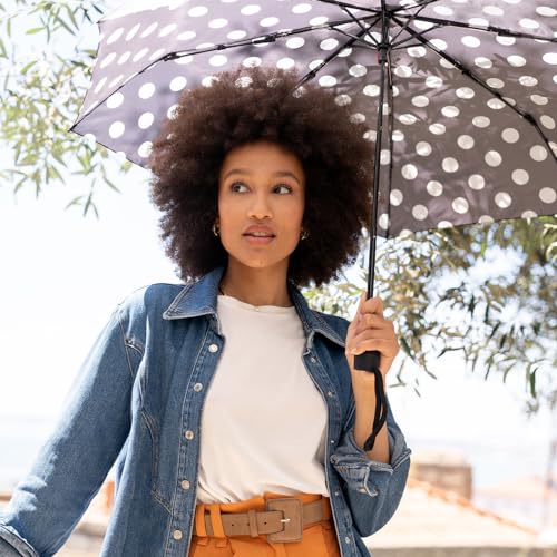 Parapluie de poche compact reisenthel duomatic noir éco-responsable - 4