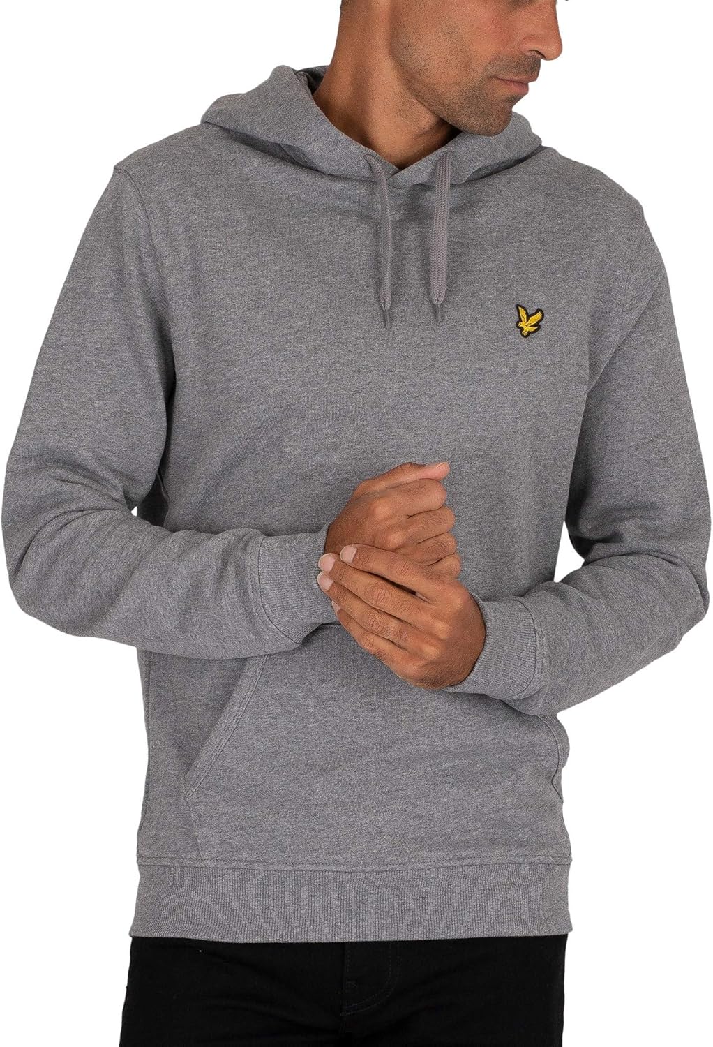 Lyle & Scott Men's Pullover Hoodie, Grey, Large
