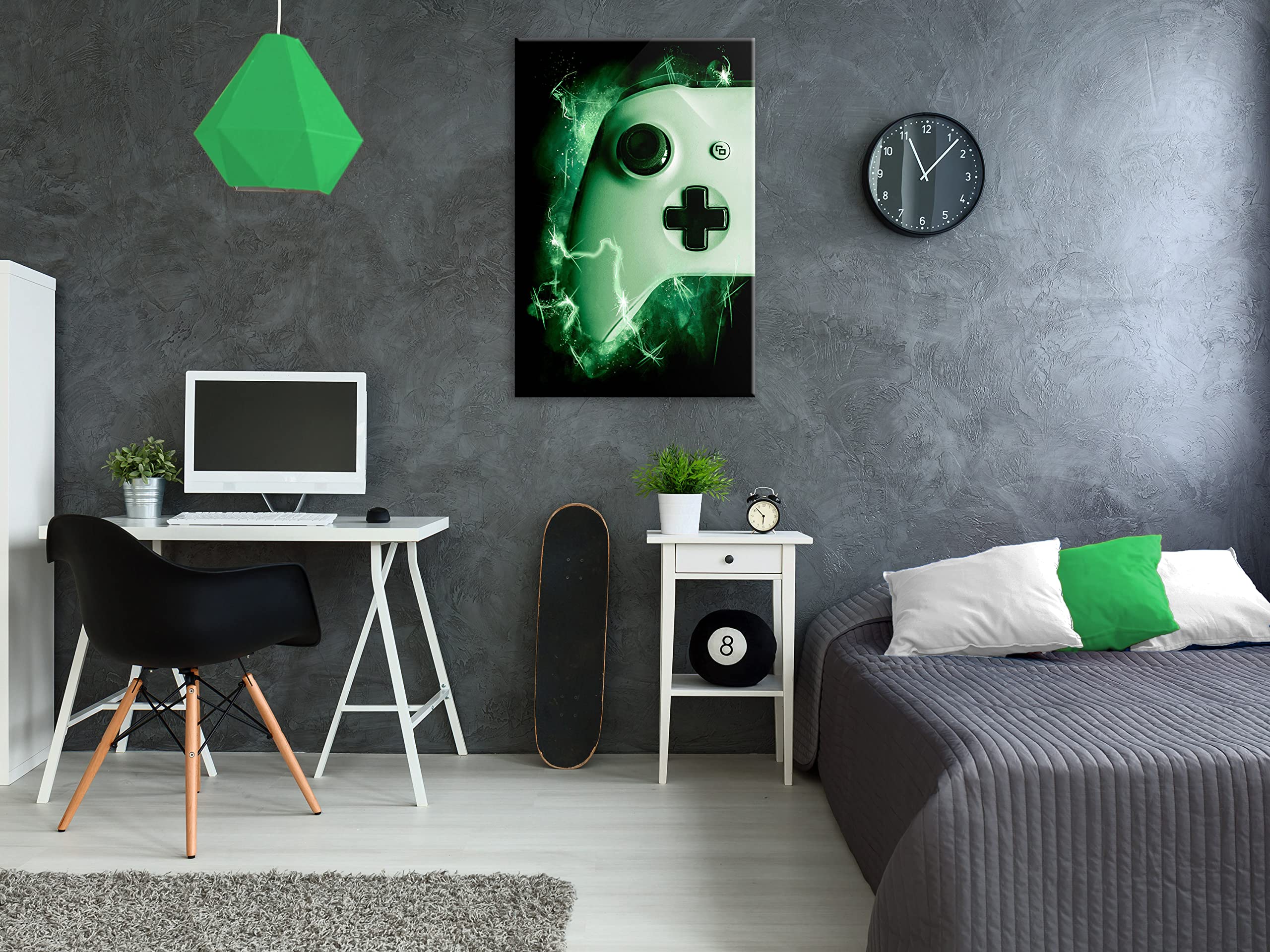 artgeist Acoustic Canvas Wall Art Print for Gamers 24x35 in - 1pcs Picture with Acoustic Foam Sound Print Artwork Room Acoustics Soundproofing Console Play Game Gaming i-C-10001-b-a