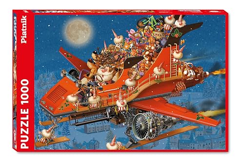 Piatnik Vienna- Ruyer Christmas Jet - Puzzle (1000 Piezas), Multicolor (Piatnik & Söhne 5565)