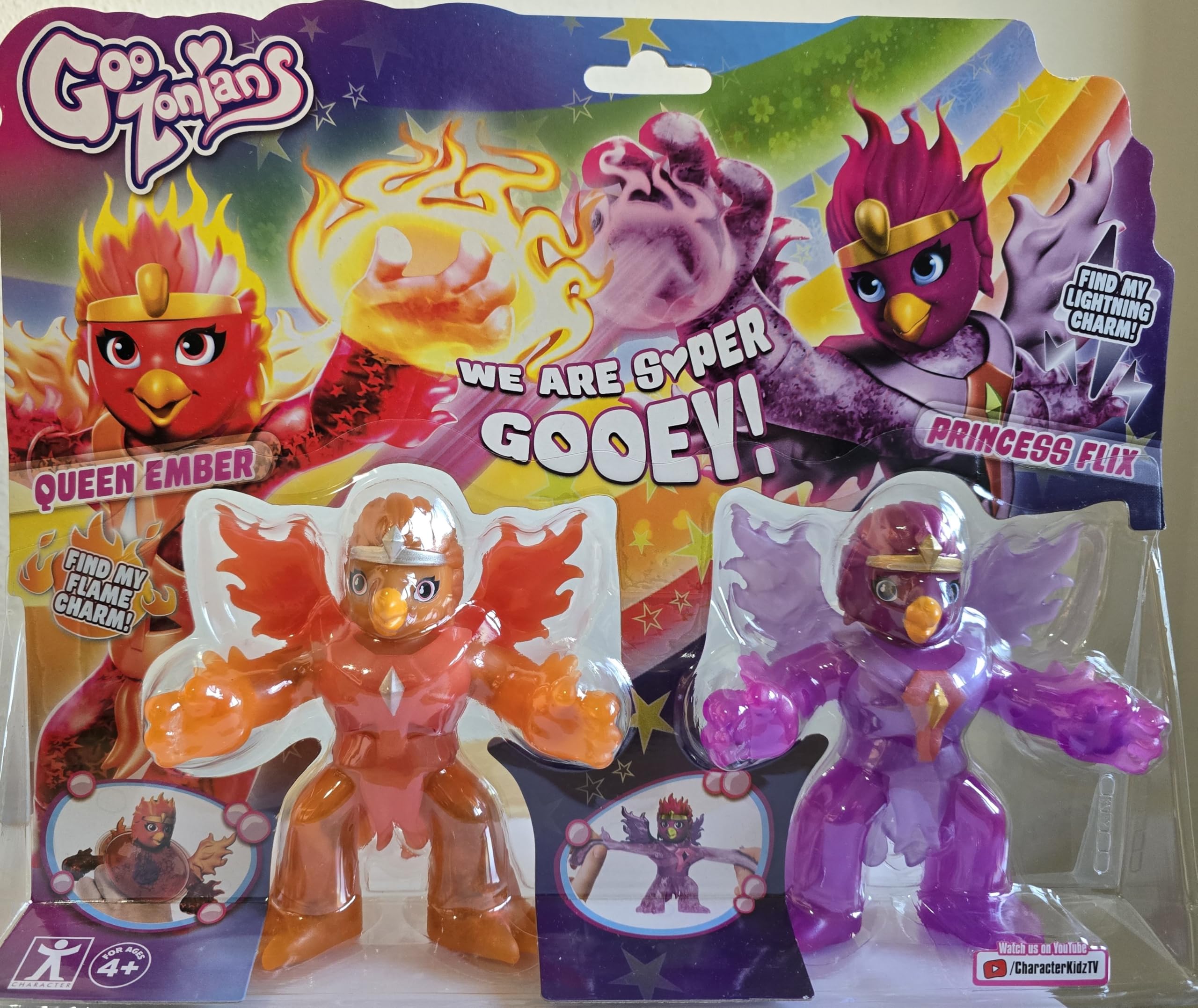 BANDAI - GooZonians - Pack of 2 Dolls Figures, Super Stretchy Action Figures, Discover Hidden Charms, Collectible Action Figures, for Girls Over 4 Years CO07407