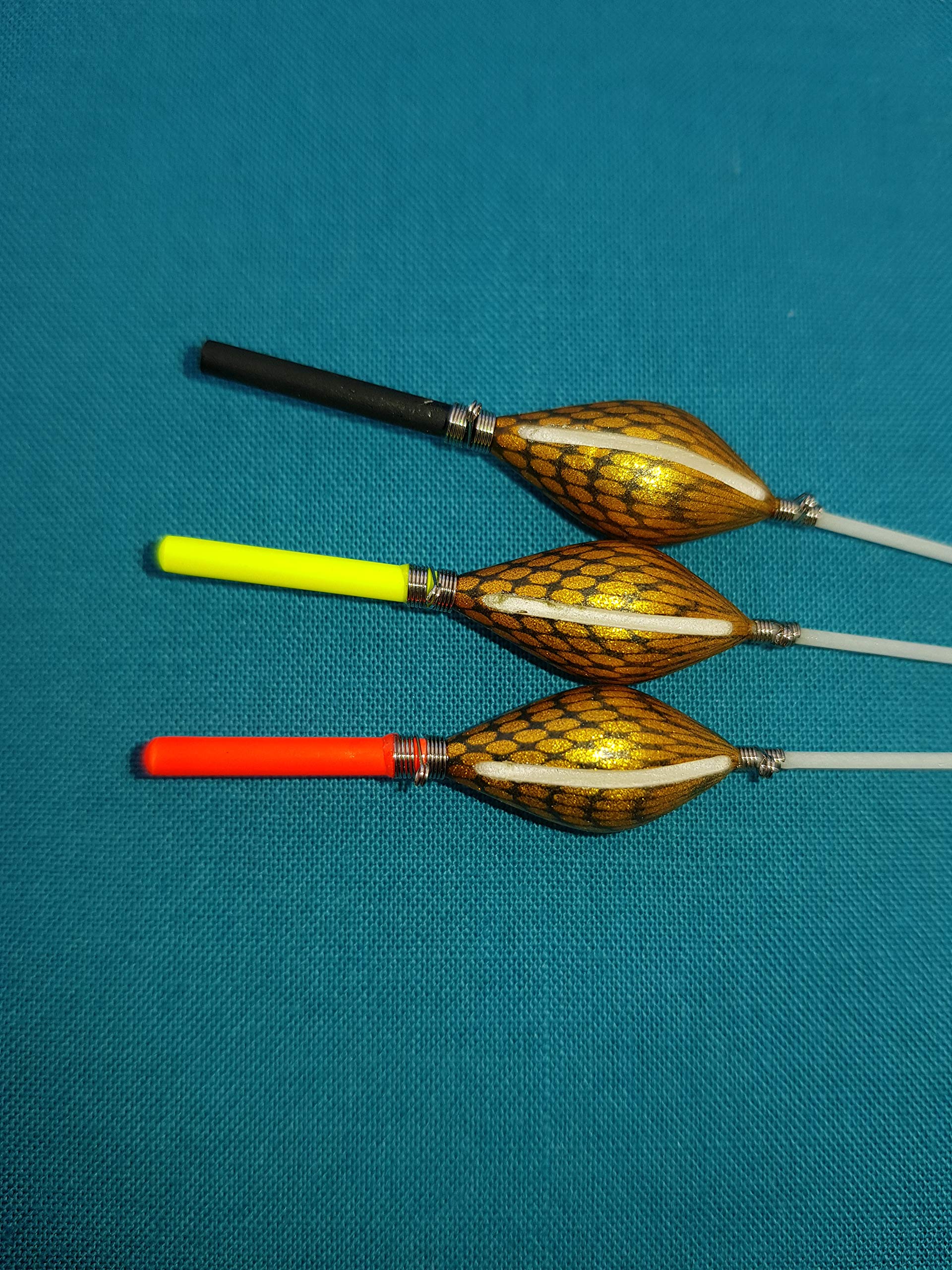 SRG Pole Floats SRG019 Pack of 6 x Pole Floats Diamond Extra Tough Fiberglass Stem choose from (0.1g / 0.2g / 0.3g / 0.4g) (6 x 0.4g (3 x Black Tip and 3 x Yellow Tip)) - Image 4