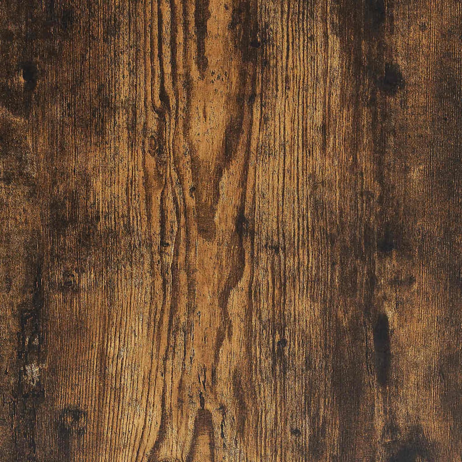 Armadietto per vinili, 6 ripiani, in rovere affumicato, 78,5 x 35 x 45 cm, stabile scaffale per LP e riviste