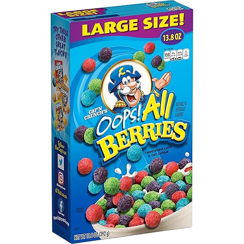 Quaker Cereal Capn Crunch Oops All Berries 138 onzas