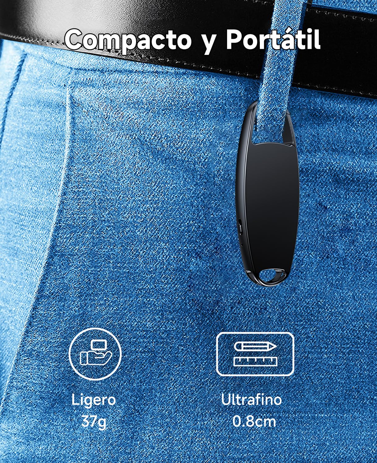 Grabadora de Voz, Vandlion HD Grabadora con Reducción de Ruido, USB C Mini 32GB Grabadora con 25 Horas de Grabación para Reuniones Entrevistas Conferencias Clase